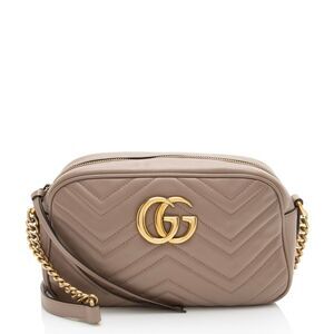 Gucci Matelasse Leather GG Marmont Small Camera Bag